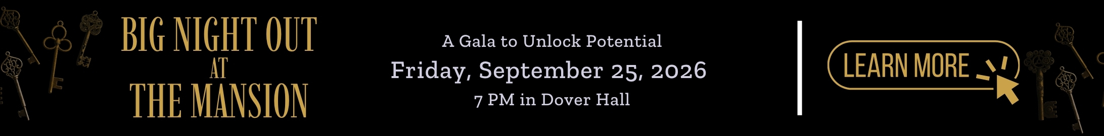 Big Brothers Big Sisters Event: Friday, September 25, 2026, in Dover Hall, 2026 Big Night Out At The Mansion